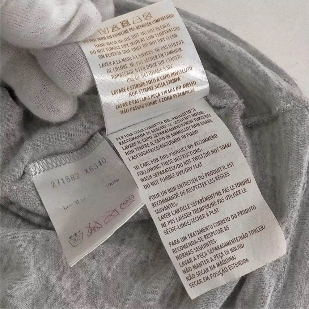 Gucci Gray & Pink Logo Top - Size XS - Picture 9 of 9